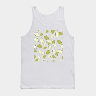 Green leaves pattern Tank Top